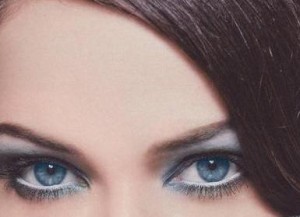 красивый макияж для голубых глаз