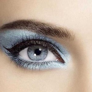 Свадебный макияж для голубых глаз
