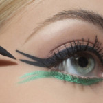 Новогодний макияж для зеленых глаз    