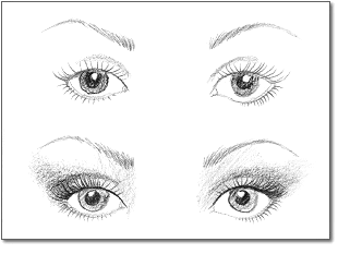 Макияж для круглых глаз  - особенности